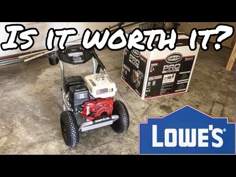 THE MOST EXPENSIVE PRESSURE WASHER LOWE'S SELLS REVIEW (SIMPSON Pro Series 4000-PSI 3.5 GPM)