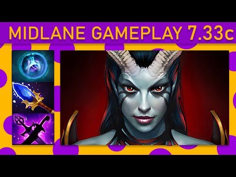 ⭐20+ Kills! Queen of Pain Mid Gameplay - Dota 2 Top MMR
