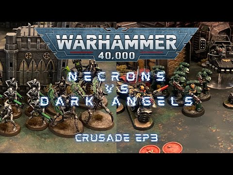 Warhammer 40k Crusade Battle Report #3 Dark Angels vs Necrons 25 PL