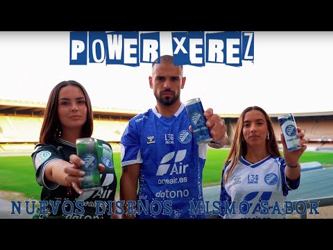 Power Xerez: la bebida energética del Xerez Deportivo ahora con diseños de las nuevas equipaciones