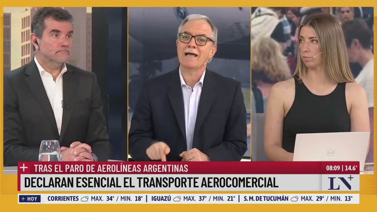 Declaran esencial el transporte aerocomercial: tras el paro de Aerolíneas Argentinas