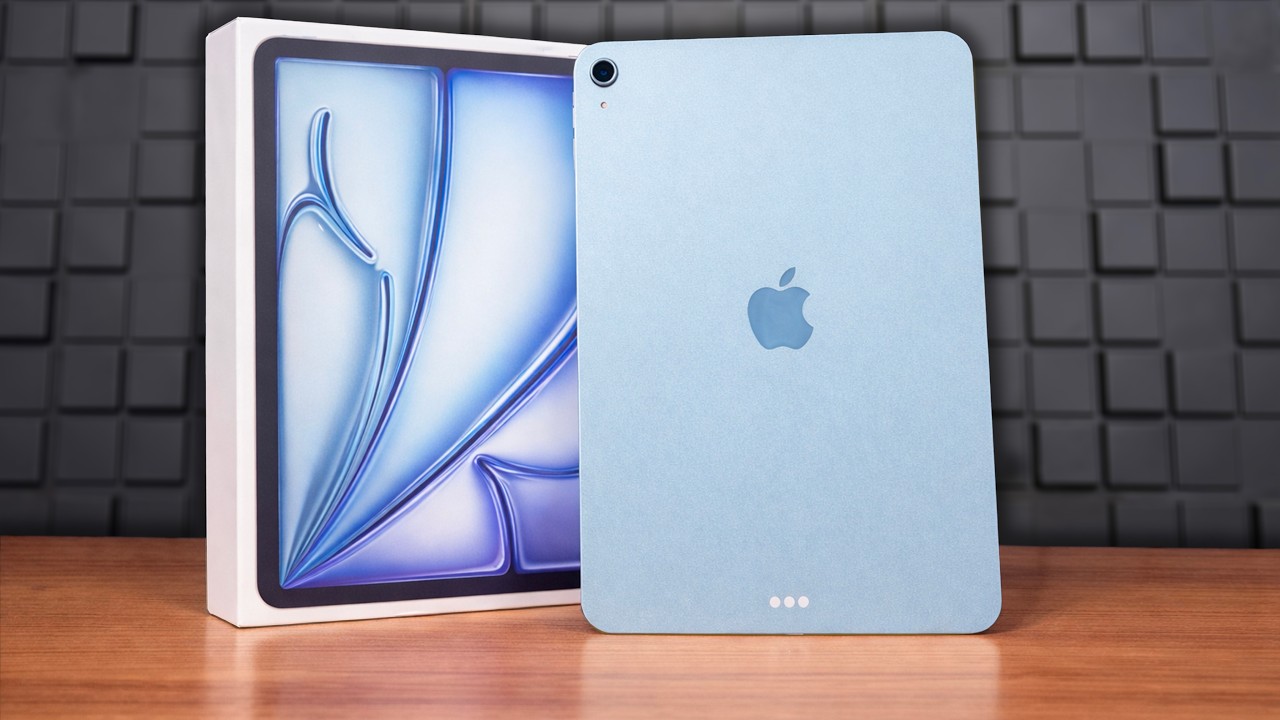 Miniatura da avaliação em vídeo de Tablet Apple iPad Air 11" (M3) Wi-Fi + Cellular 128GB Azul