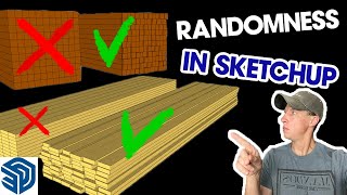 I Learned to Add RANDOMIZATION to Objects in SketchUp (Easy Plugin Tutorial)