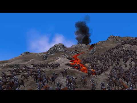10,000 Cavalry vs. Spartan Army in the Volcano|Ultimate Epic Battle Simulator