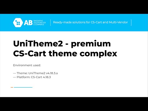 Update of "UniTheme2 - premium CS-Cart theme complex" v4.18.3.a for CS-Cart and Multi-Vendor