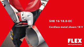 FLEX SHE 16 18.0-EC C Aku nůžky na kov / plech 18 V