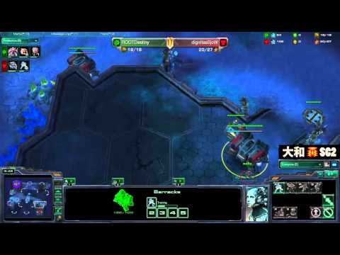スタークラフト２　ROOTDestiny vs dignitasSjoW ショーマッチ