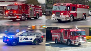 West Vancouver Fire Rescue - Engine 1, Rescue 1 & West Van PD x1 Responding