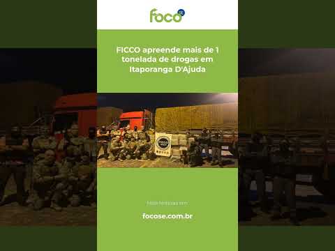 FICCO apreende mais de 1 tonelada de drogas em Itaporanga D'Ajuda #Shorts