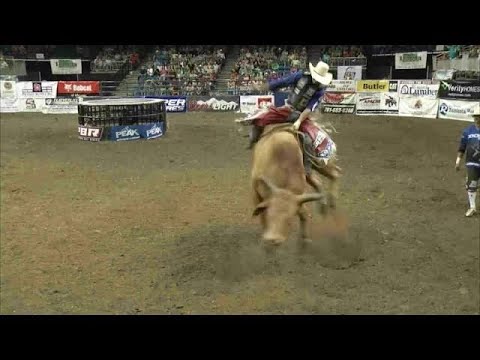 WINNING RIDE: Renato Nunes rides Cowtown Slinger for 88 points (PBR)