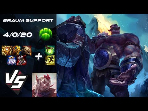 SUPPORT Braum vs Rakan - EU Challenger Patch 25.S1.5