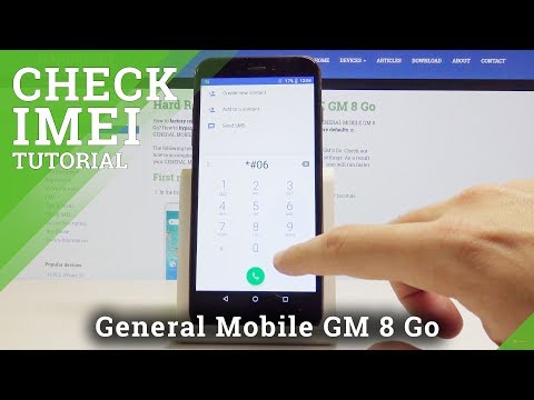 How to Check IMEI and Serial Number in GENERAL MOBILE GM 8 Go - Find IMEI & Serial Number