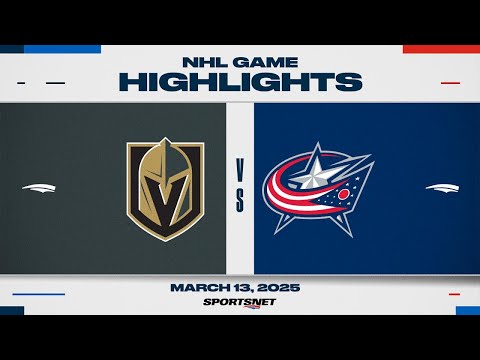 NHL Highlights | Golden Knights vs. Blue Jackets - March 13, 2025