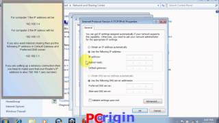 Setup a LAN Connection in Windows 7
