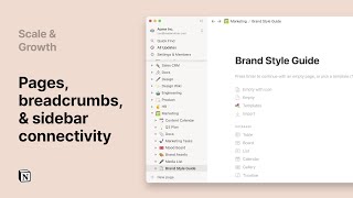  - Notion 101: Pages, breadcrumbs, and sidebar