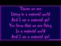 Madonna - Material Girl (Lyrics On Screen)