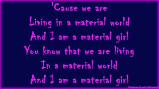 Madonna - Material Girl (Lyrics On Screen)