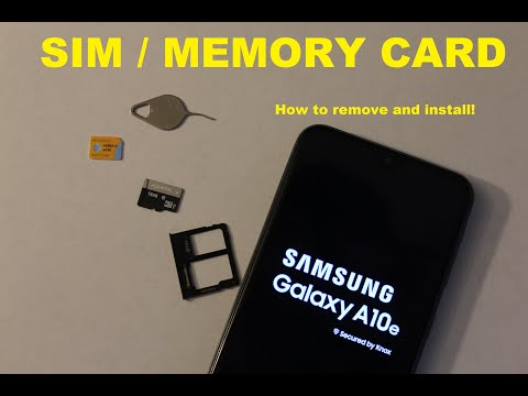 Samsung A10 SIM Card & Micro SD How to Insert or Remove