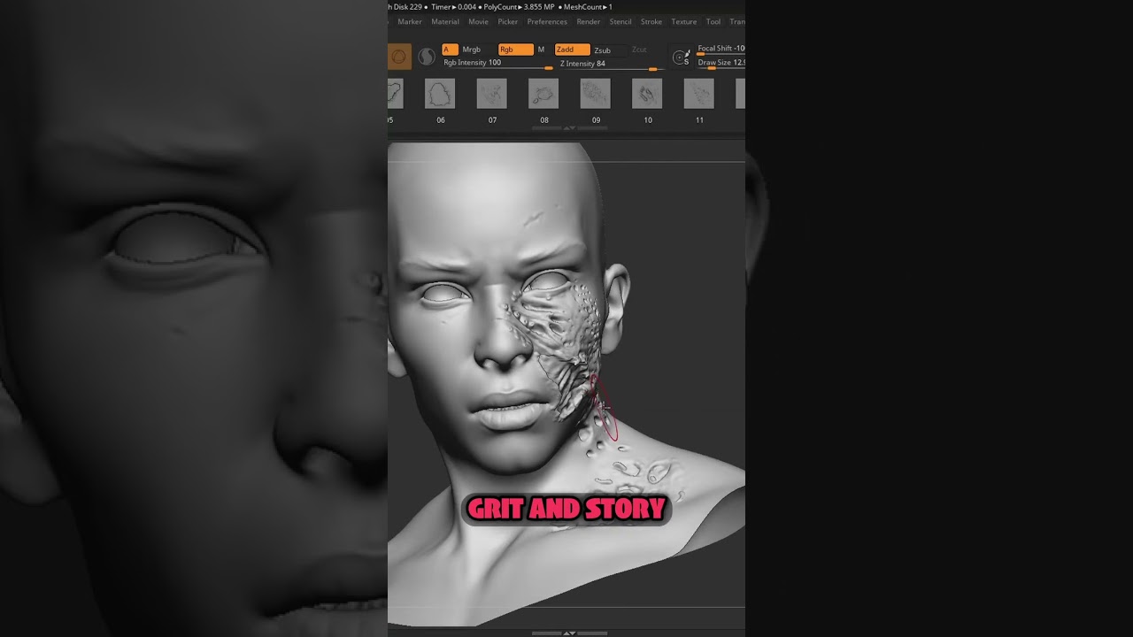 Creating Zombies in ZBrush