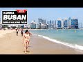 Live Busan Korea tour | Summer Busan beach street walk | Exciting beach street walking tour Live