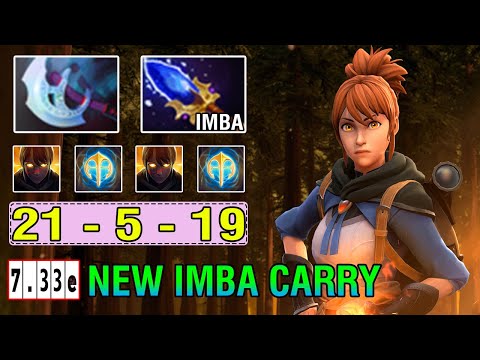 100% BECOME OP CARRY [Marci] Imba Aghanim's Scepter + Manta Build Insane Rapid Attack 21Kills 7.33E