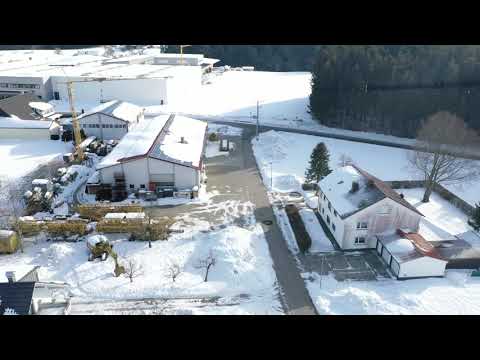 Rotheidlen im Überflug - Industriegebiet Rotheidlen im Winter