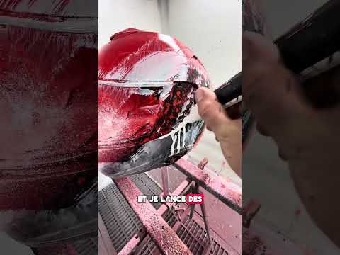 Je customise un casque de moto à la bombe #automobile #detailling