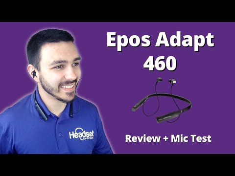 Epos (Sennheiser) Adapt 460 Bluetooth Headset In Depth Review + Mic test