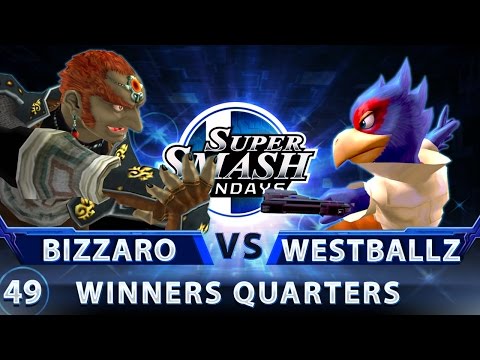 SSS 49 - Bizzaro Flame (Ganon) vs. Westballz (Falco) - SSBM Top 24 Winners Quarters - Smash Melee