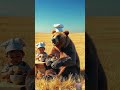Meatball Man Eat With Bear Cute Animals Meatballs