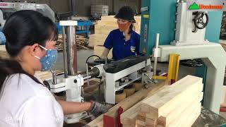 MÁY CƯA LỌNG BÁNH ĐÀ WOODMASTER CHẠY GIẢ CỔ TUYỆT ĐẸP