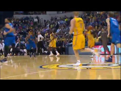 C.J. Miles Dunks on JaVale McGee