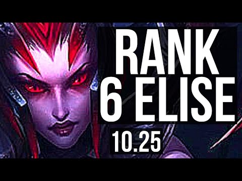 ELISE vs NIDALEE (JUNGLE) | Rank 6 Elise, 5/1/7 | KR Challenger | v10.25