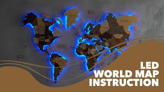 LED WORLD MAP INSTRUCTION