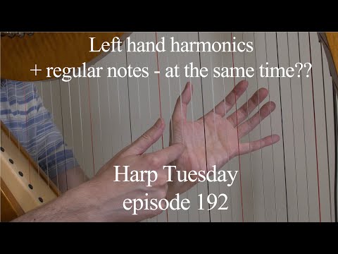 Left hand harmonic+chord (at the same time) - Harp Tuesday ep. 192