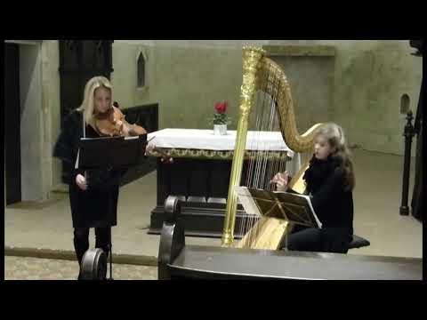 Josef Vejvoda 70 - Sanctus for Viola & Harp, Jitka Hosprová (viola) a Kateřina Englichová (harfa)