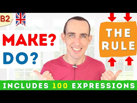 🔥 EXPLAINED! The Rule For MAKE and DO in English Grammar