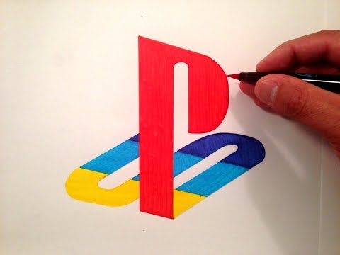 How to Draw the Playstation Logo