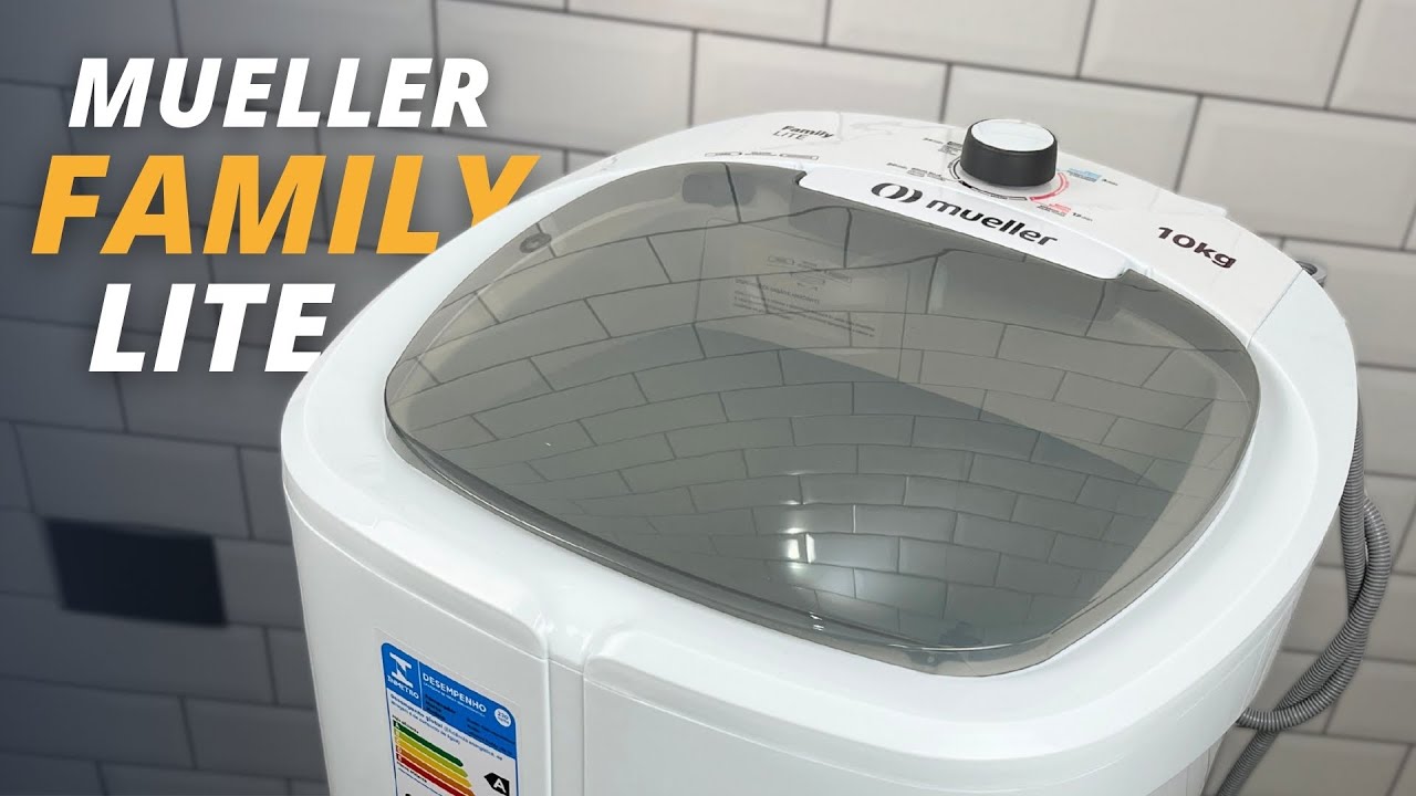 Miniatura da avaliação em vídeo de Tanquinho De Lavar Roupa Mueller 10kg Aquatec Branco