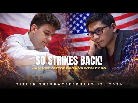 Jan-Krzysztof Duda vs Wesley So ❗ Clinical Counterattack in 5+0 Blitz ❗ Titled Tuesday 2026