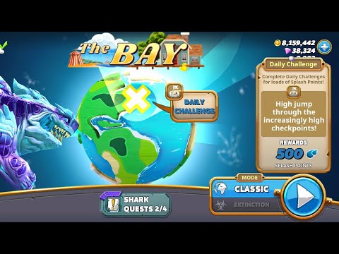 New Daily Challenge Bay Map part 2 - Hungry Shark World