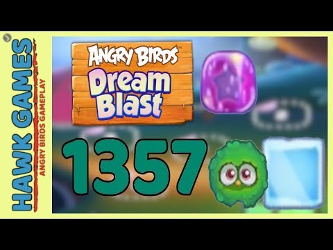 Angry Birds Dream Blast Level 1357 - Walkthrough, No Boosters