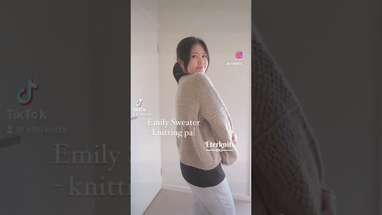 Emily sweater-knitting pattern #knittingpatterns #knitting #knit