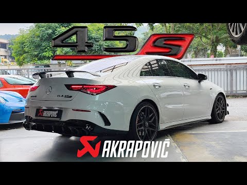 AKRAPOVIC 2023 MERCEDES AMG CLA45S C118 | EVENTURI INTAKE | MOST POWERFUL 4 CYLINDER SEDAN
