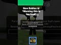 free Roblox id