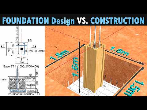 FOUNDATION Drawing and CONSTRUCTION |Construction blueprints