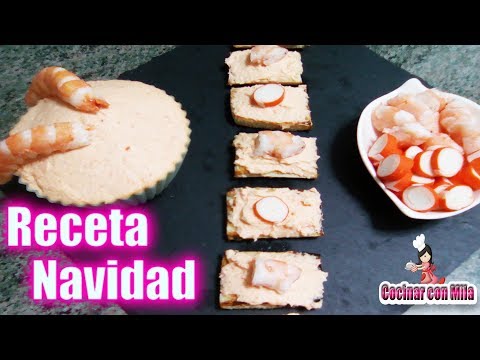 Paté de gambas o langostinos,recetas de cocina para navidad