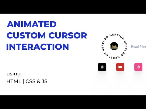 Custom Animated Cursor Using Circletype Js Html Css Javascript