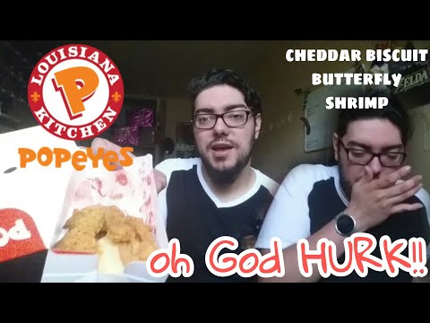 POPEYES CHEDDAR BISCUIT BUTTERFLY SHRIMP REVIEW