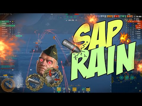 0.7 sec Reload =) 3k 9v9 base XP Sherman  - World of Warships